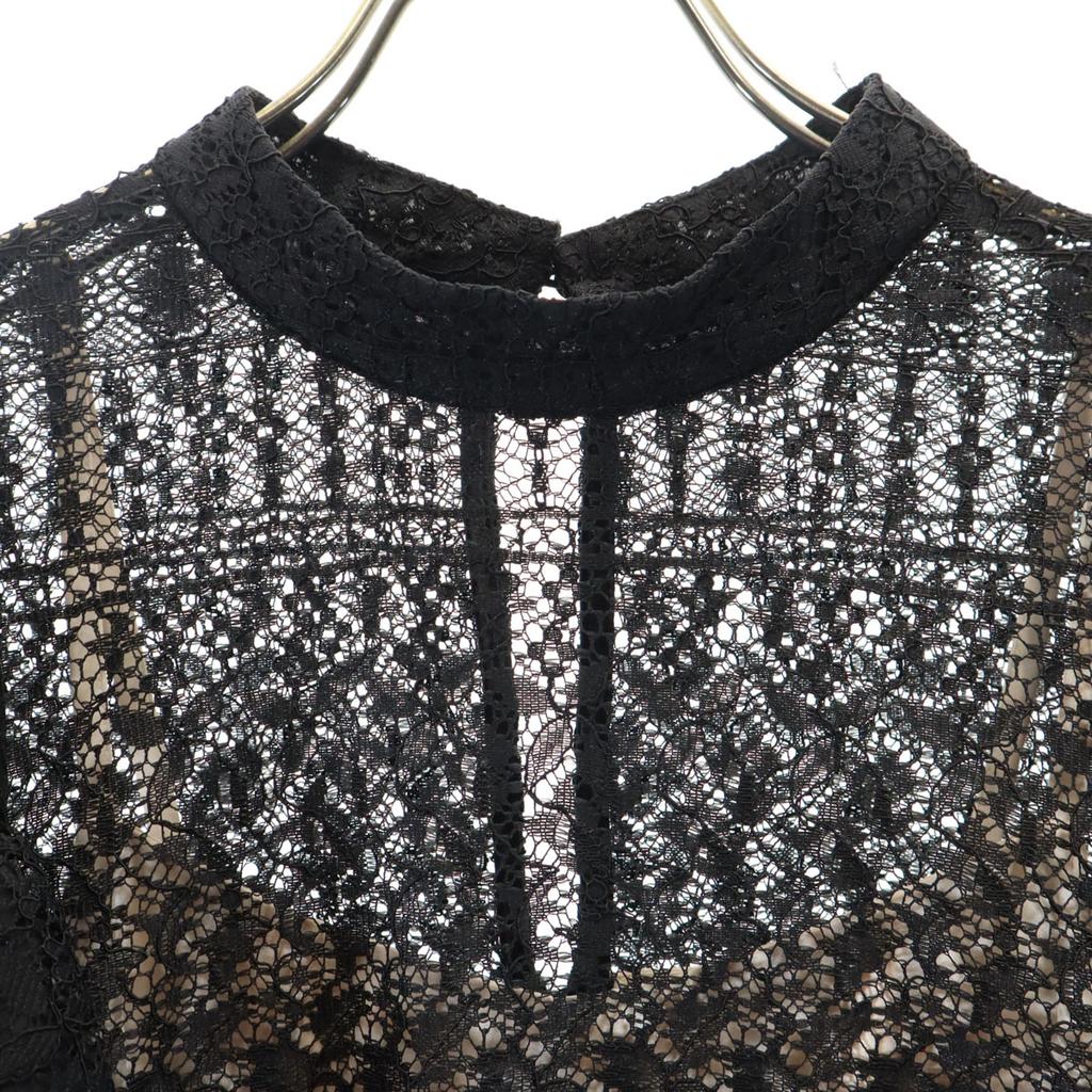 Lily Brown French Sleeve Race Mini Dress Black Women Used