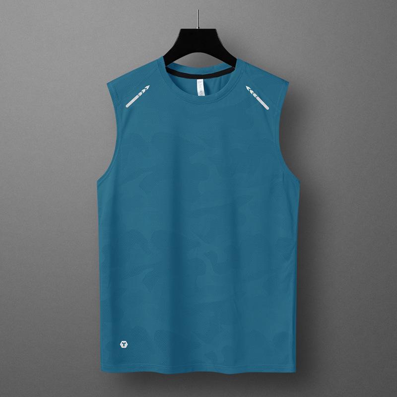 Men's Quick-Dry Sleeveless Ice Silk Sports Tank Top
