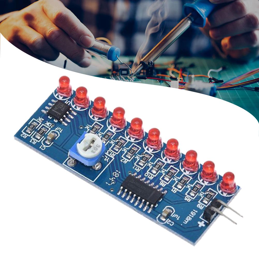 Smart Electronics Kits NE555+CD4017 Light Water Flowing Light LED Module DIY Kit Learn Electronic Principles