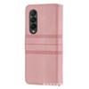 Applicable To Samsung ZFold4 Leather Mobile Phone Case Folding Screen ZFold3 Pattern Flip Wallet Portable Card Storage