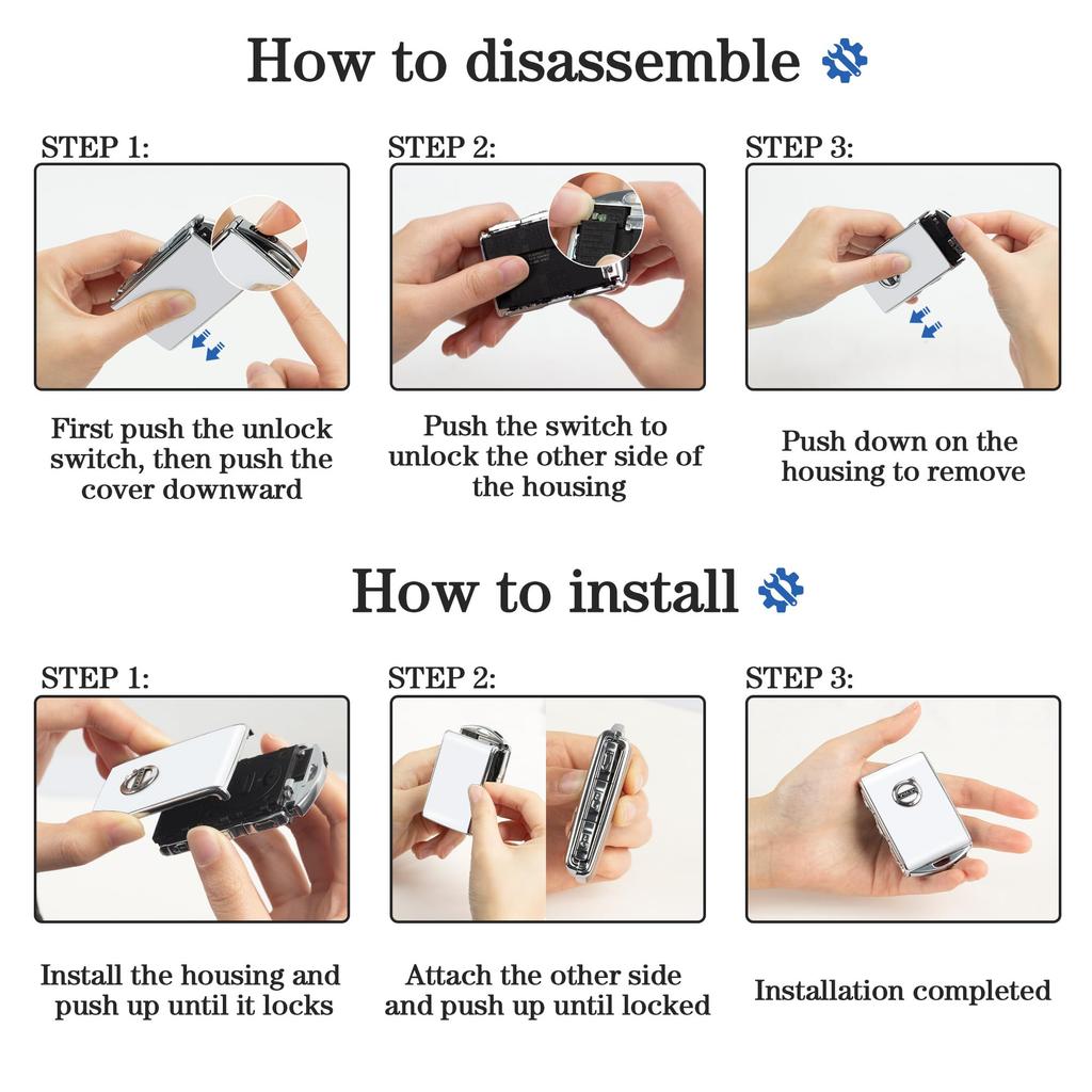 GTWBWRGY Car Key Fob Cover Shell for Volvo S60 S90 XC40 XC60 XC90 V60 V90 Unisex Gift Faux Wood Grain