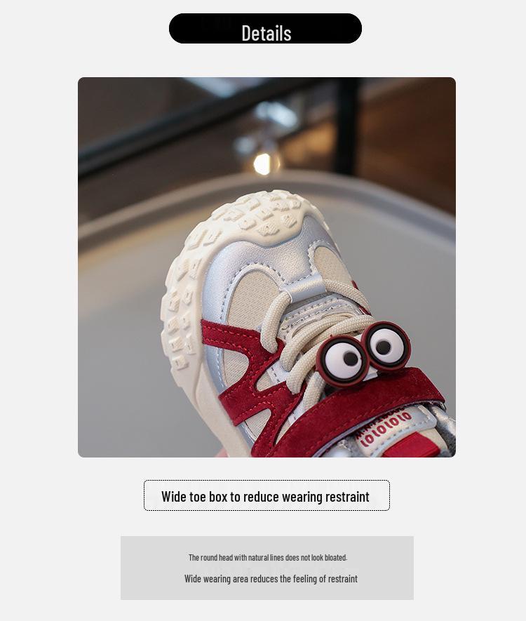 Winter Kids' Sports Shoes: Cozy Velvet-Lined Cartoon Sneakers for Boys & Girls