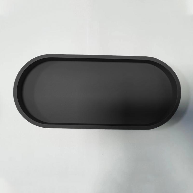 

1 шт. Нескользящий декоративный поднос для хранения косметики и украшений, поднос для столешницы для ключей и мелочей, 25x11 см 25x11cm