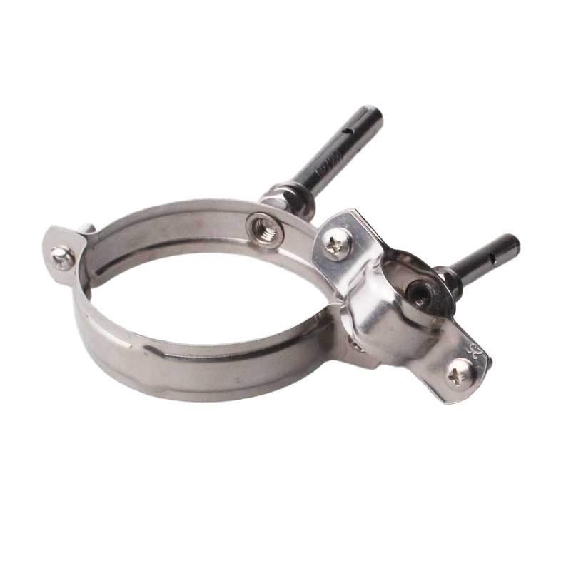 Stainless Steel 1-Inch Expansion Pipe Clamp for PVC Water Pipes, Wall-Mounted Fixing Clip