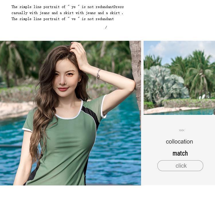 2024 Damen Schlankmachender Bauchweg Koreanischer Stil Hot Spring Zweiteiliger Badeanzug