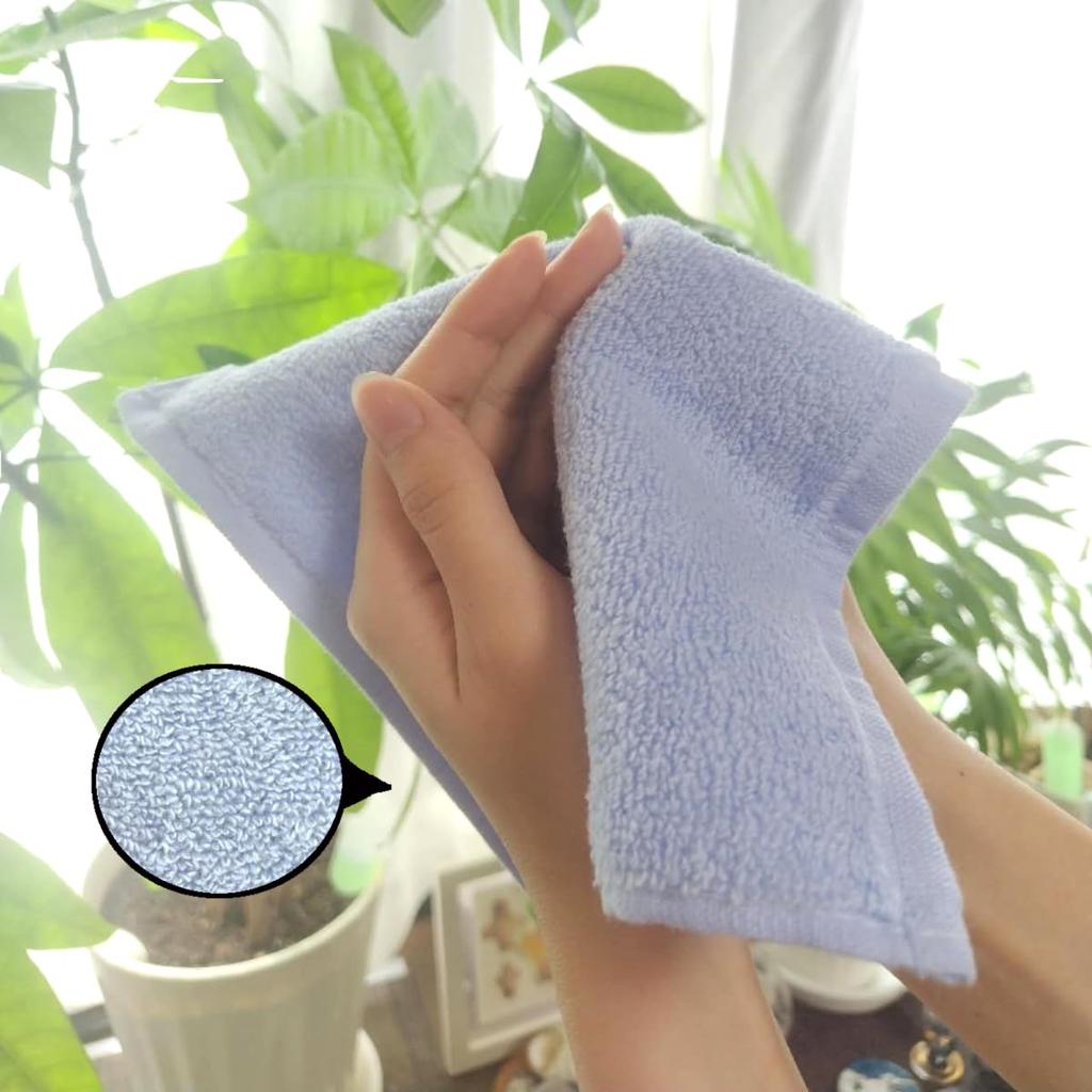 Untwisted Yarn Mini Pack of 40 x 20 347995 100% Cotton, Fluffy, Towels, Blue, (20 cm)