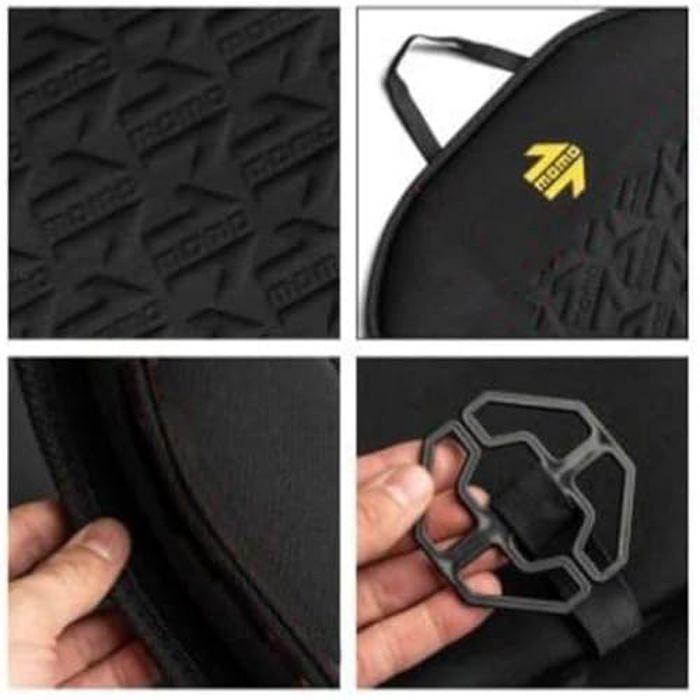 Dossier De Siège - MOMO - Noir - Confort Rembourré - Universel - Compatible Airbag