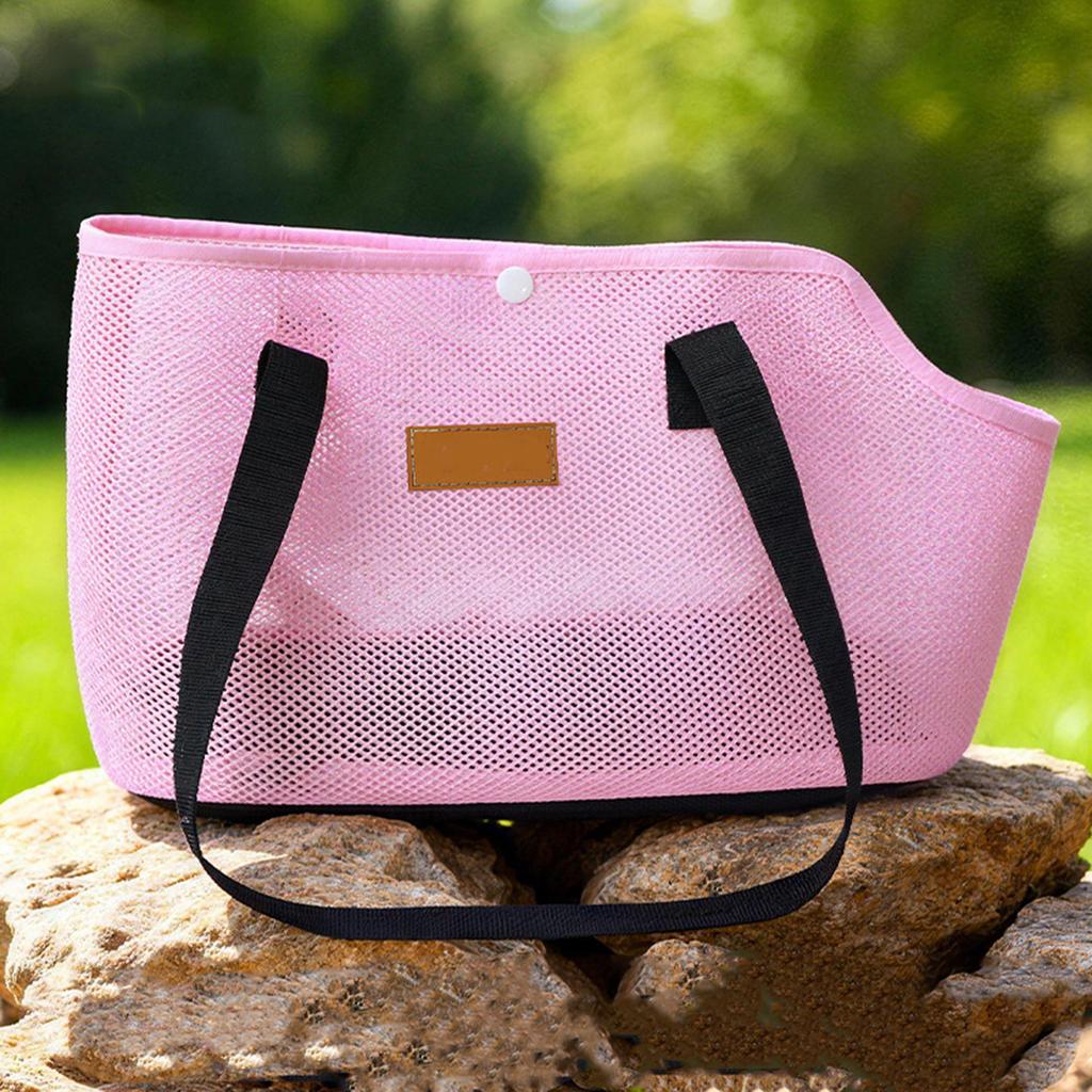 Ausgeh-Faltbare Crossbody-Tasche Handtasche Drahtgeflecht Tragbar Atmungsaktiv Kratzfest Einzelne Schultertasche Haustier Katzen Tasche