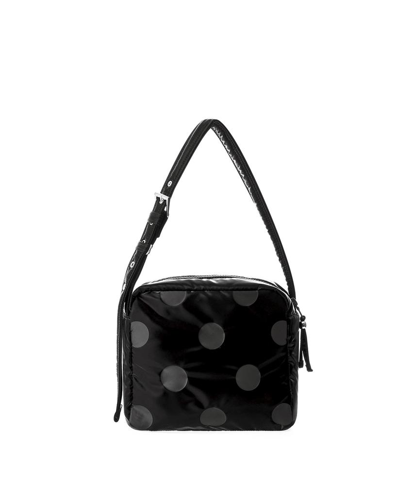 Sweetch Shoulder Bag M Glossy Black Polka Dot