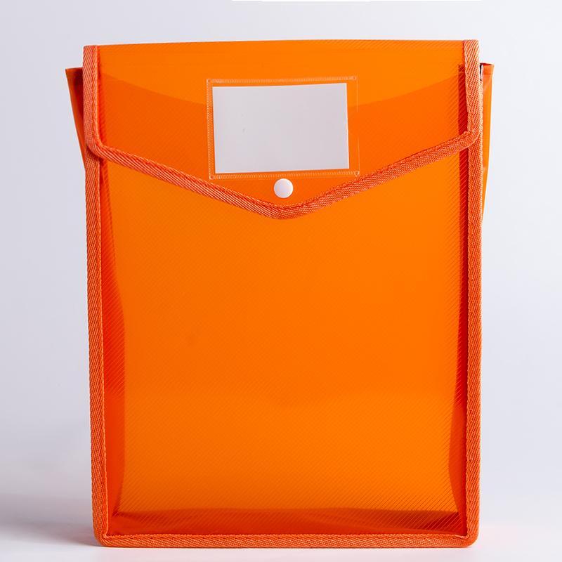 Průhledná lehká taška na spisy formátu A4 Přenosná vodotěsná složka Držák dokumentů Velkokapacitní tlačítko Úložný papír Školní testovací papír