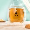 Clear Double Walled Glass Bear Cup Original Mug