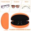 Uxcell Eyeglass PU Leather Hard Shell Eyeglass Protector Portable Sunglasses Case for Men and Orange 2-Pack Cases, Anti-Scratch Case, Women,