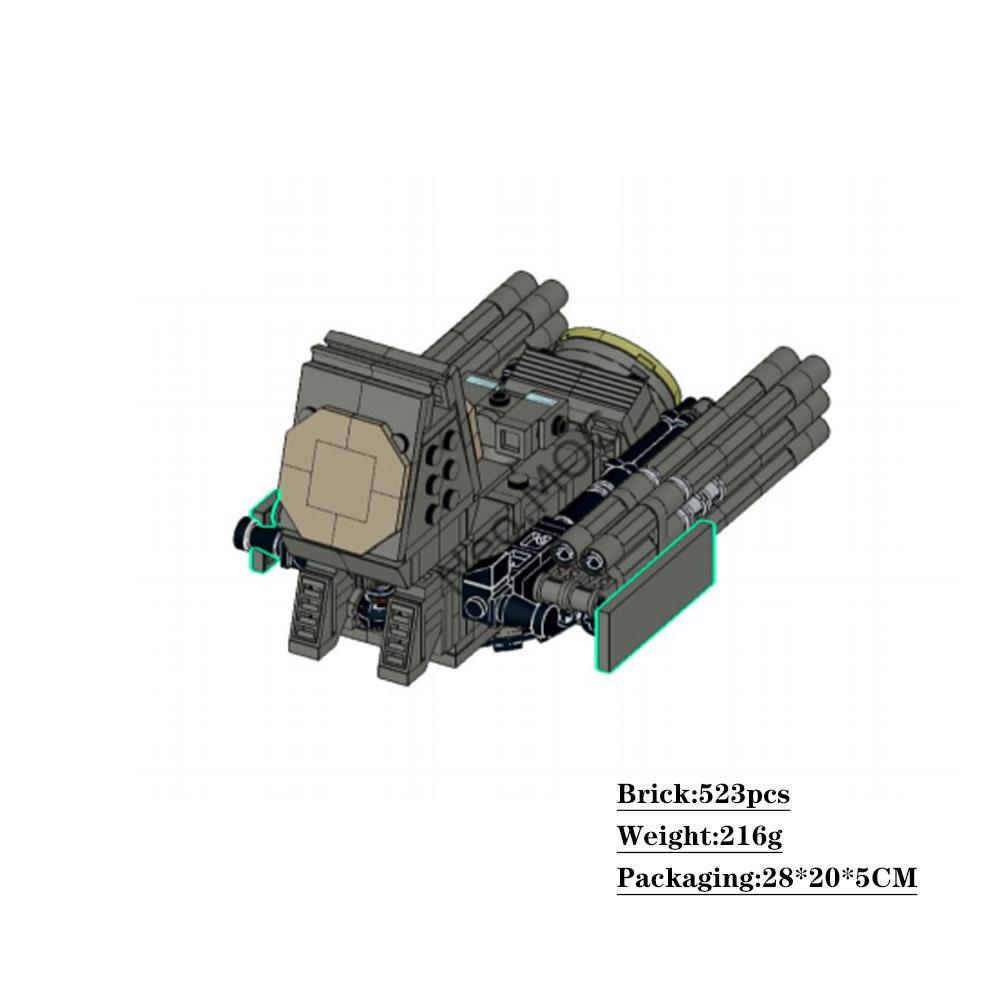 Military Heavy Tank Armored Vehicles Pansel Building Blocks Assembly Weapons Model Kid Bricks Toys Gifts WW I MOC S1 turret STEM DIY Model Kit 3D