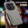Luxury PU Leather Fundas For Xiaomi Redmi Note 15 14 13 12 Pro 4G 5G Pro+ Plus Case Cover Car Magnetic Suction Holder Coque Capa