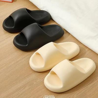 New Summer EVA Slippers Women's Bathroom Footwear Non-Slip Odorless Thick Bottom Couple Slippers Outer Wear Sandals For Men