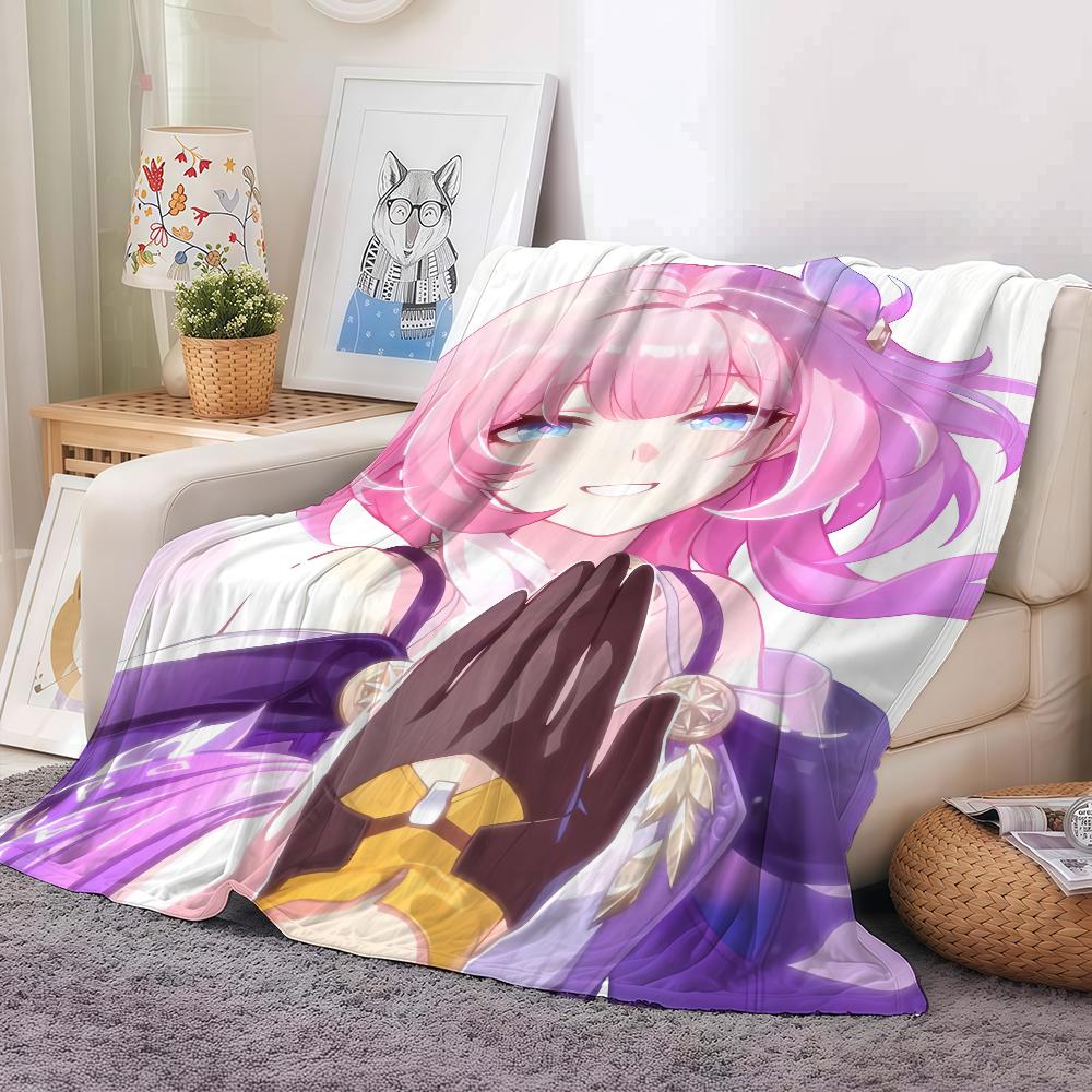

Video Game Honkai Star Rail Cyrene Blanket Warm And Soft Suitable For Bedroom Living Room Sofa Bed Office Travel Camping 30x40in