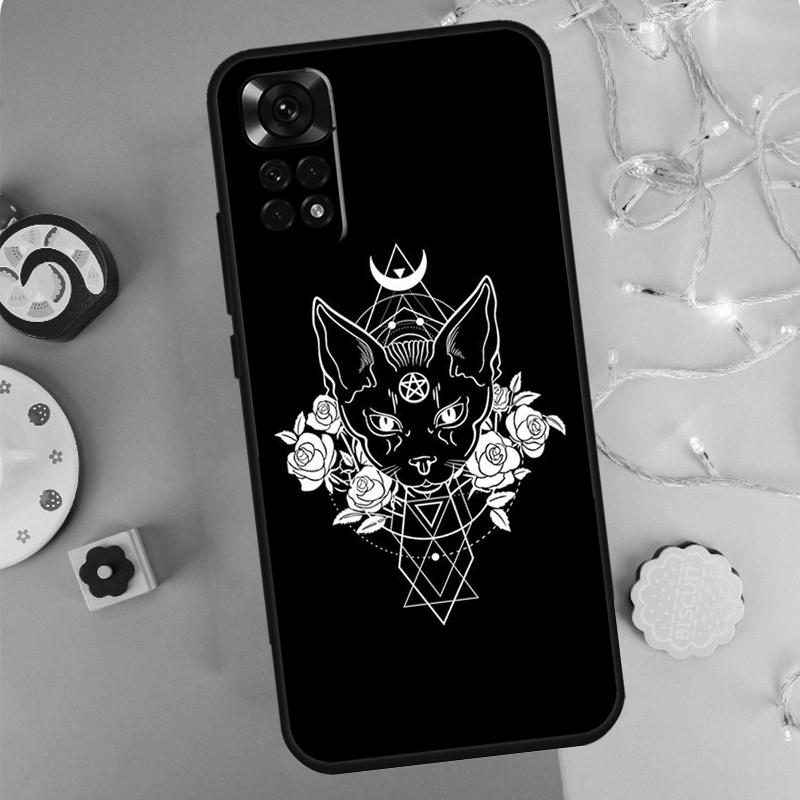 Witchcraft Witch Cat Case For Xiaomi Redmi Note 14 13 12 11 10 9 Pro 9S 10S 11S 12S Redmi 10C 12C 13C 14C Cover
