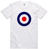 Mod Target T Shirt Skooterboys Mens Era 1970's Regular Fit 100% Cotton Tee