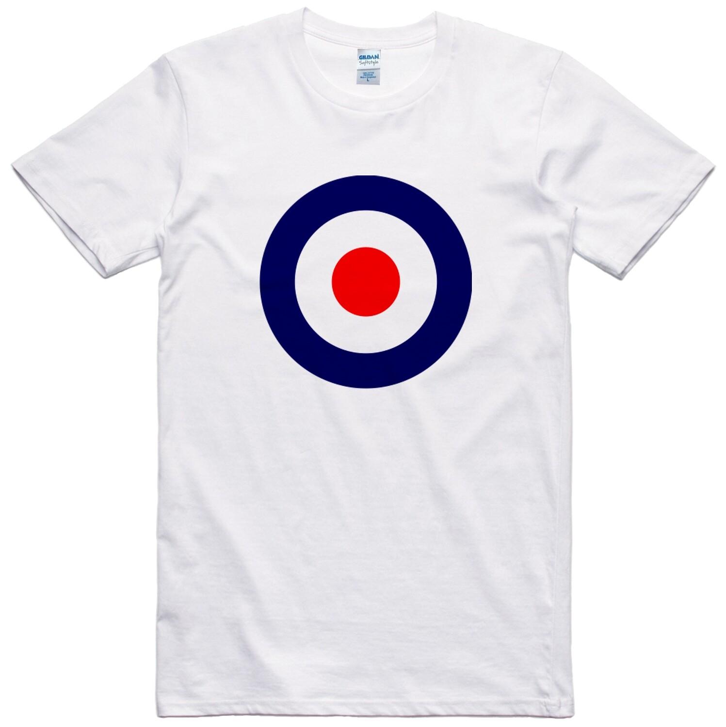 Mod Target T Shirt Skooterboys Mens Era 1970 s Regular Fit 100% Cotton Tee S разноцветный