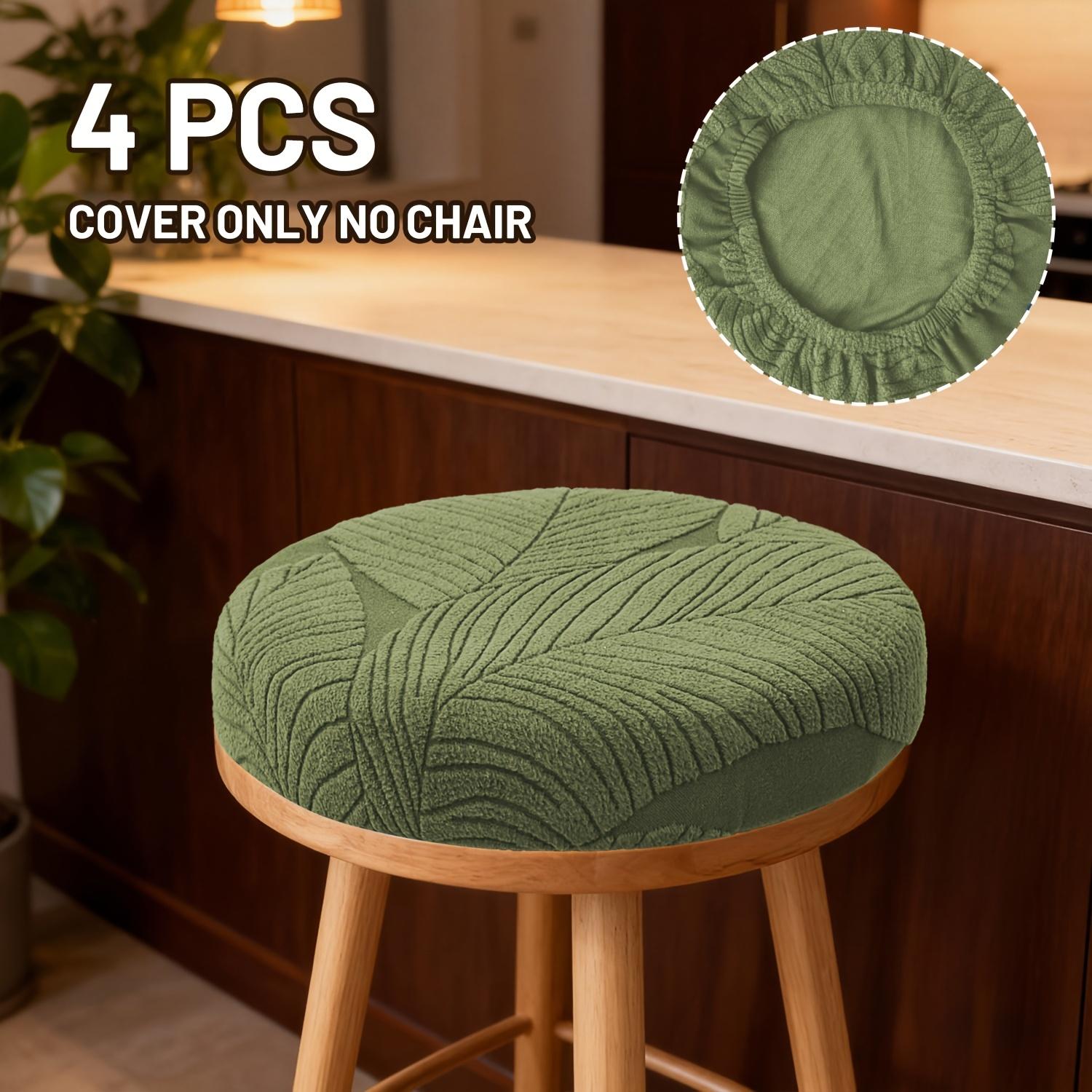 Round Stool Cover For Bar Seat Case Swivel Chair Cover Seat Cushion Protector Swivel Chairs Breathable Stretch Seat Slipcover