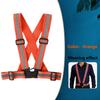 Reflective Safety Vests Reflective Elastic Shoulder Strap Lightweight Adjustable Elastic Vest Jacket for Traffic Control Running