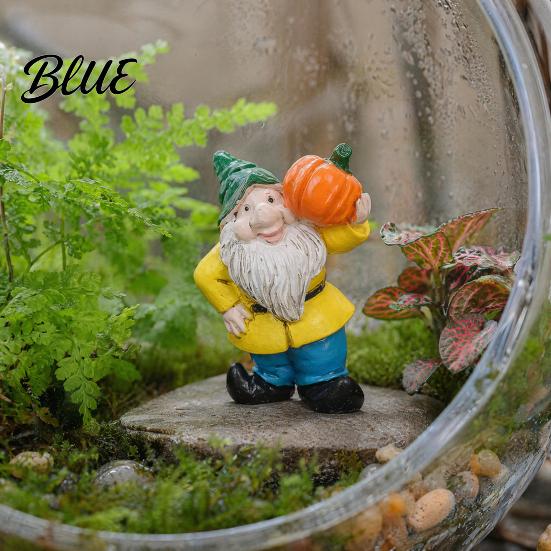 Vivid Cartoon Dwarf Garden Statue Gnomes Resin Figurine Figurine Mini Welcome Gnome Small Decorative Yard Ornament for Fairy Garden