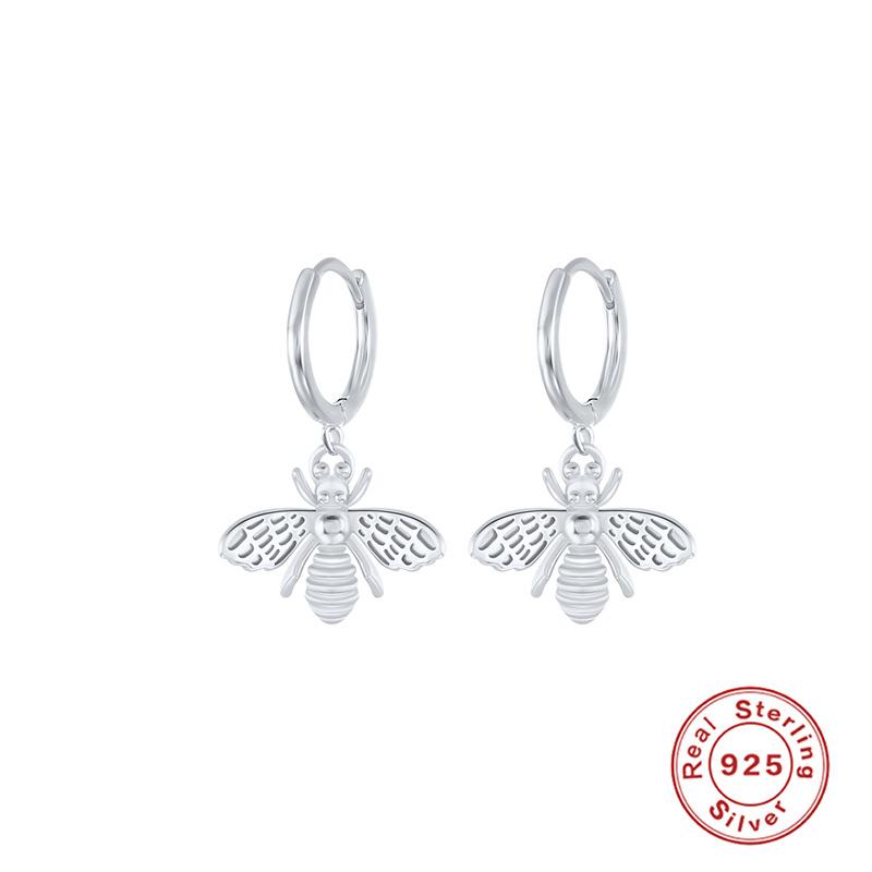 S925 Sterling Silver Devil'S Eye Earrings Best Selling Fashion Retro Blue Eyes Ear Buckles Earrings Trendy Ear Jewelry