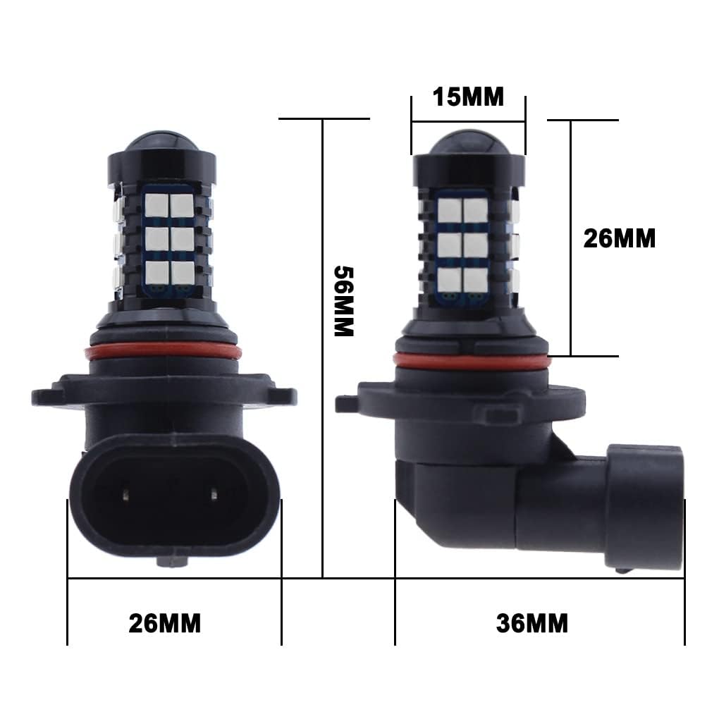 GLOFE 9005 9006 HB3 HB4 LED-lampa 10000K Djupblå H10 Extremt Superljus