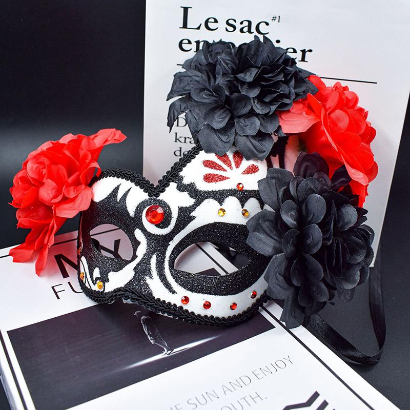 Creative Day Of The Dead Mask Masquerade Masks Half Face Masks For Performance Props Themed Party Party Decoration