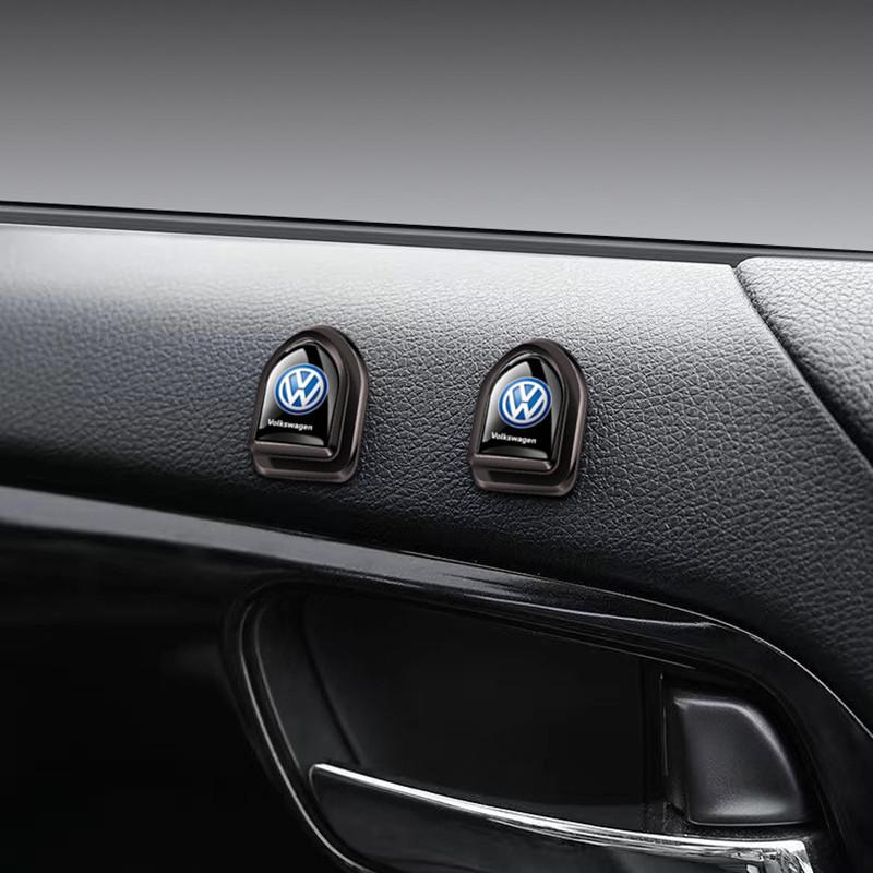 O6GGT-VW New 2PCS 3D matel Car Holder Wall Hooks Hanger Clip For VW Volkswagen Golf Polo Passat Touran Jetta accessories Sticker