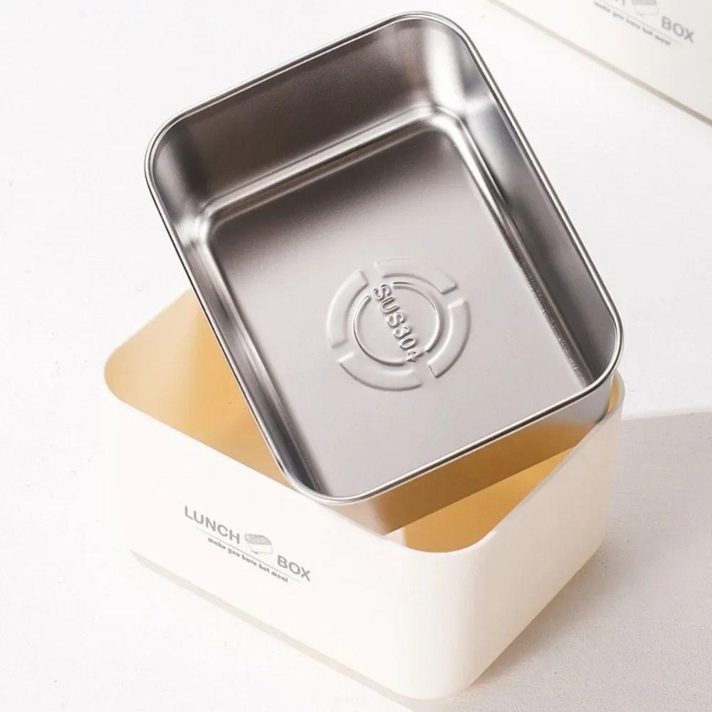 600ml Insulated Lunch Box Detachable Food Box Multifunctional Food Storage Container  School