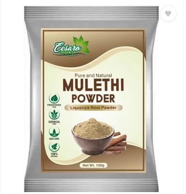 Poudre de Mulethi pure et naturelle Cesaro Organics Poudre de racine de réglisse pour les soins des cheveux et de la peau 100 g Pack 2 ( 100 X 2 )
