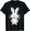 Funny Fluffy Bunny with Wild Fur Cute Rabbit Art T-Shirt Unisex T-Shirt