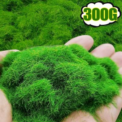 Artificial Long Static Grass Powder for Bonsai Architectural Sand Table Landscape Decorations Fake Garden Green Moss Wholesal