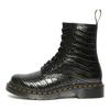 Dr. Martens Comfortable Lace-Up Round Toe Crocodile Pattern Short Martin Boots Women Boots Nickel 27249029