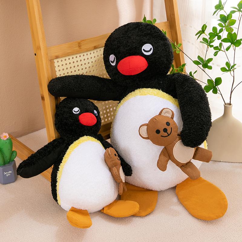 Chef Penguin Family Plush Toys Cute Penguin Doll Dolls Giving Children Men and Women