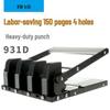 Perforator Heavy Duty cu 4 găuri KW-triO priză CN (adaptor inclus)