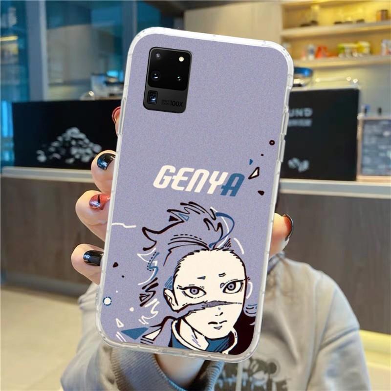 Demon Slayer Anime Handyhülle für Samsung Galaxy S10 S21 S22 Plus Ultra A91 A51 A21S A12 Transparente Handyhülle