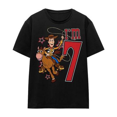 Toy Story Unisex Adult IÂ´m 7 Woody Birthday T-Shirt