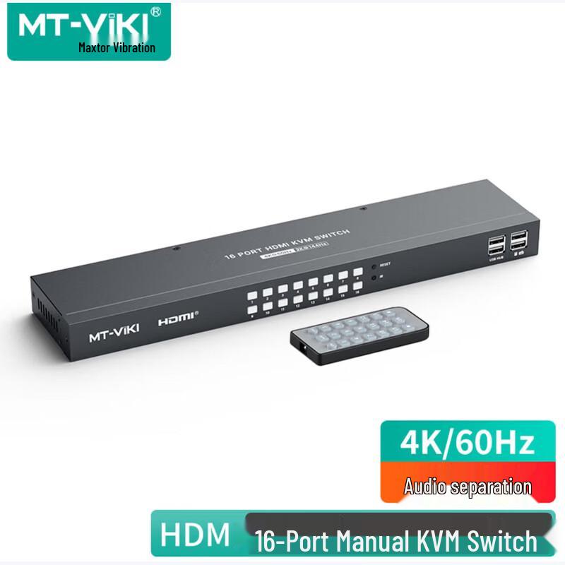 MT-Viki 4K HDMI 16-Port KVM Switch