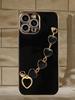 Plating Love Heart Bracelet Chain Phone Case For Samsung Galaxy S26 S2 Ultra S24 S23 FE S22 S21 S20 S10 Plus Back Cover