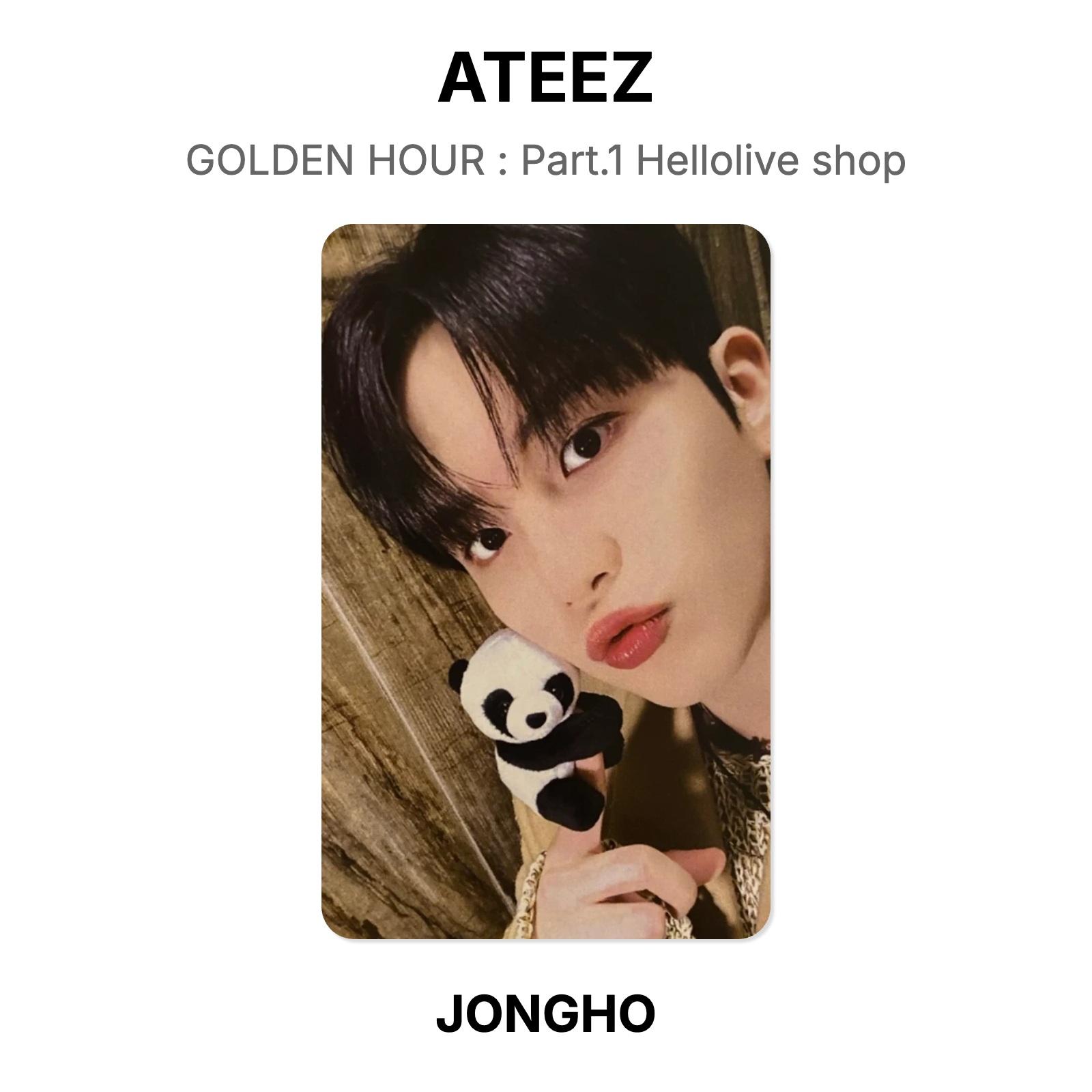 ATEEZ GOLDEN HOUR : Part.1 Hellolive shop Official Photocard JONGHO 02