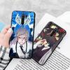 Black Case for Xiaomi Redmi 13C Note 9 iPhone XR 7 8 14 15 11 12 13 X XS Pro Max Samsung A25 S23 S24 FE Ultra Plus Bungo Stray Dogs