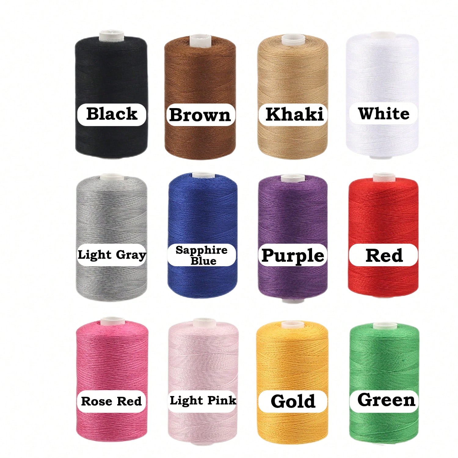 

1000 Yards 12Colors Sewing Thread Polyester Sewing Thread, For Domestic DIY Sewing And Embroidery розы красного