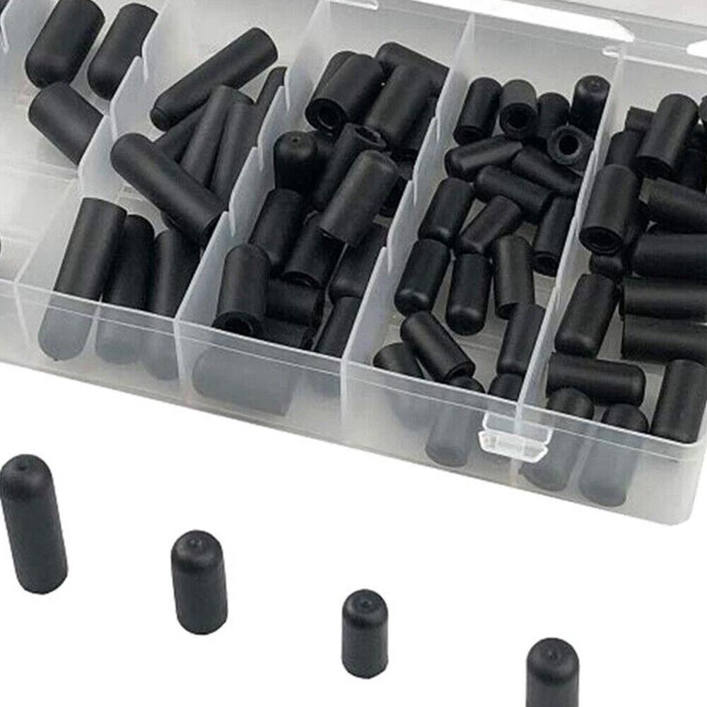Kit Assortimento Tappi Sottovuoto in Gomma Set 6 Misure Nero per Collettore Carburatore Copertura Sottovuoto Polvere Perdite