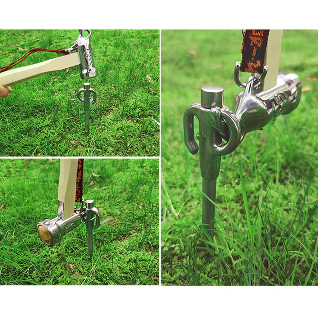 Dog Tie Out Stake Dog Anchor Dog Tie Out Stake Heavy-Duty Rust Resistant Stainless Steel Ground Anchor Dog Stake For Yard And