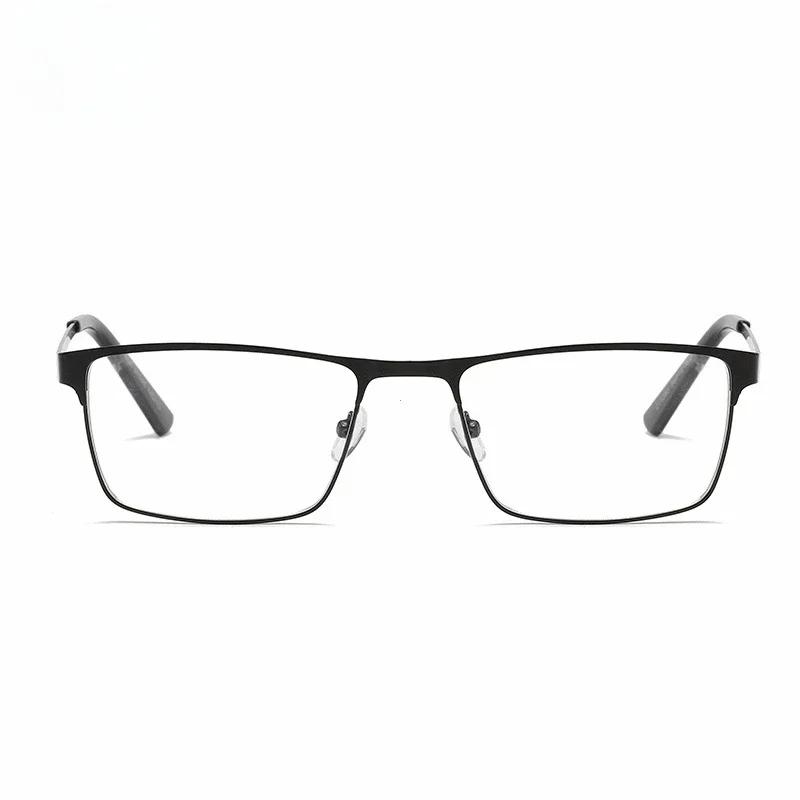 Men Square Metal Large Frame Reading Presbyopia Glasses Reader +1.25 1.5 1.75 2.0 5.0  6.0 Gafas Lectura Hombre Mens Glasses
