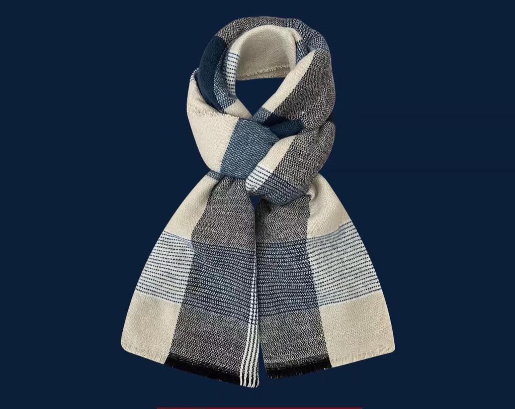 2024 Japonský Retro Kostkovaný Šátek s Třásněmi - Dámský Zimní Hřejivý Všestranný Studentský & Pár Nákrčník
