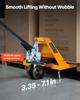 Pallet Jack, 2.5T Load Capacity, Manual Pallet Truck with 122L x 68.6W cm Forks for Material Handling, 85-180 mm Fork Lift Height Range, Suitable for