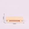 Mini Imitation Solid Wood Tables and Chairs Micro Landscaping Resin Square Wooden Tables Chairs Benches Miniature Ornaments